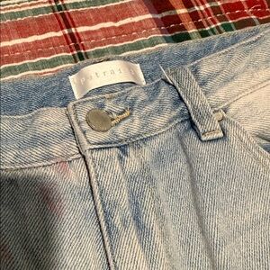 Petra 153 Light Blue Distressed Wide Leg Denim Jeans